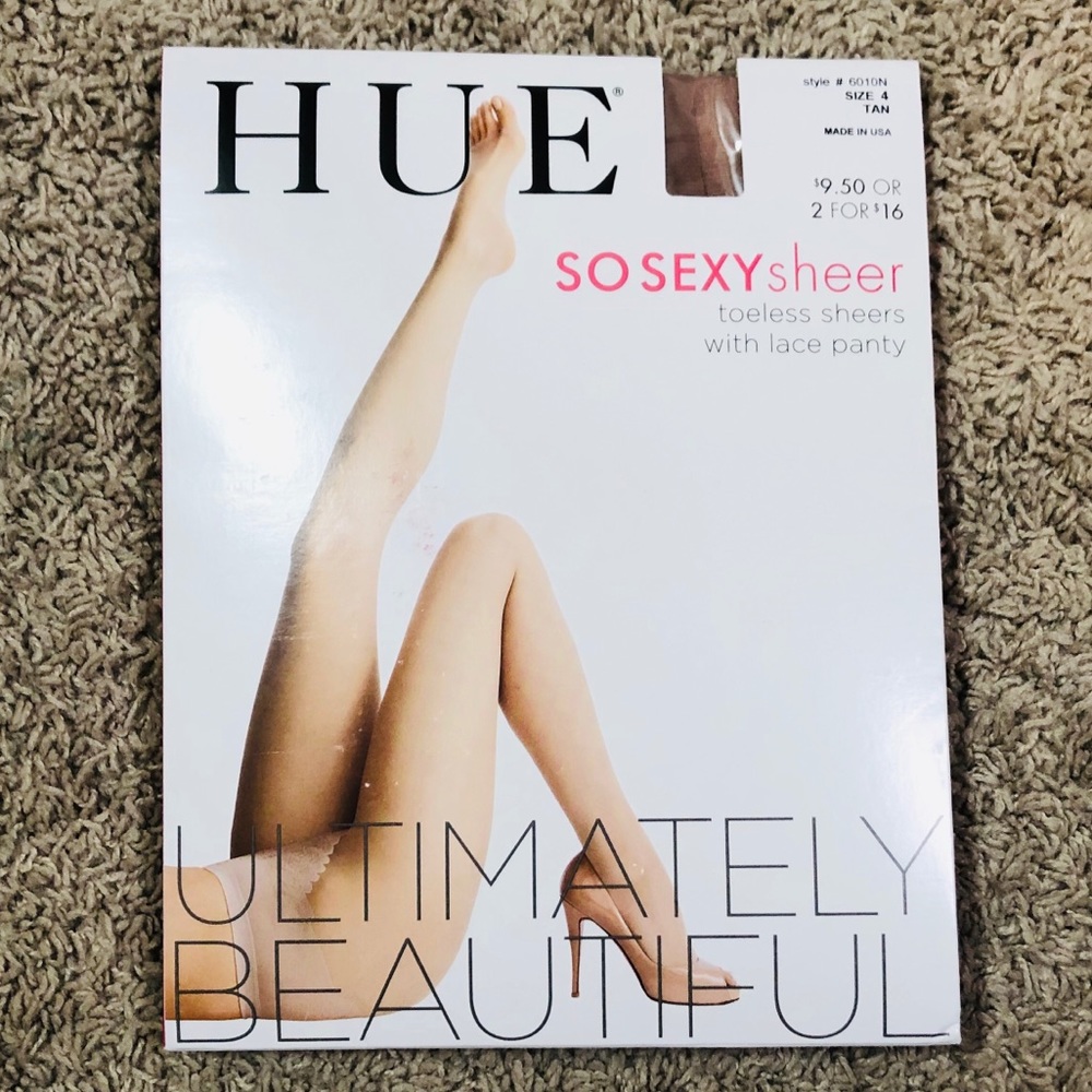 NIB HUE Toeless Sheer Pantyhose Bundle